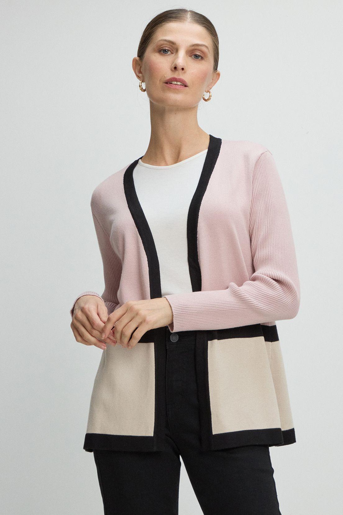 Cardigan Rosa Ma Griffe 18602225001123-4