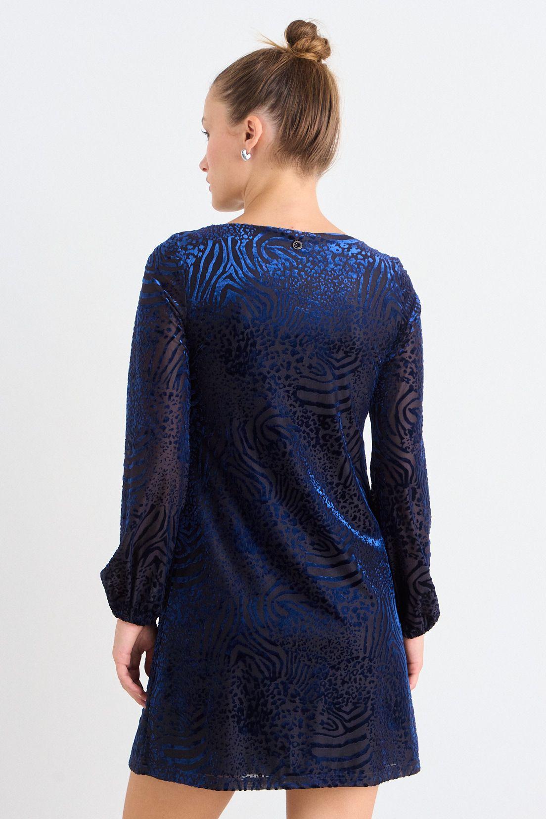 Vestido Liso Azul iO 13020126054104-2