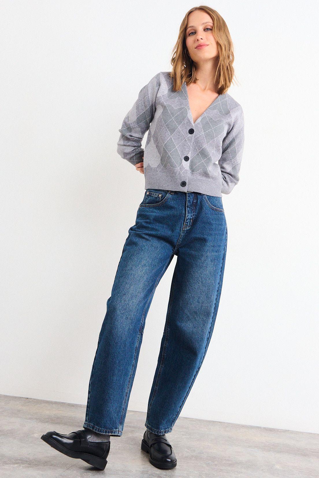 Cardigan Top Gris iO 18620126011113-3