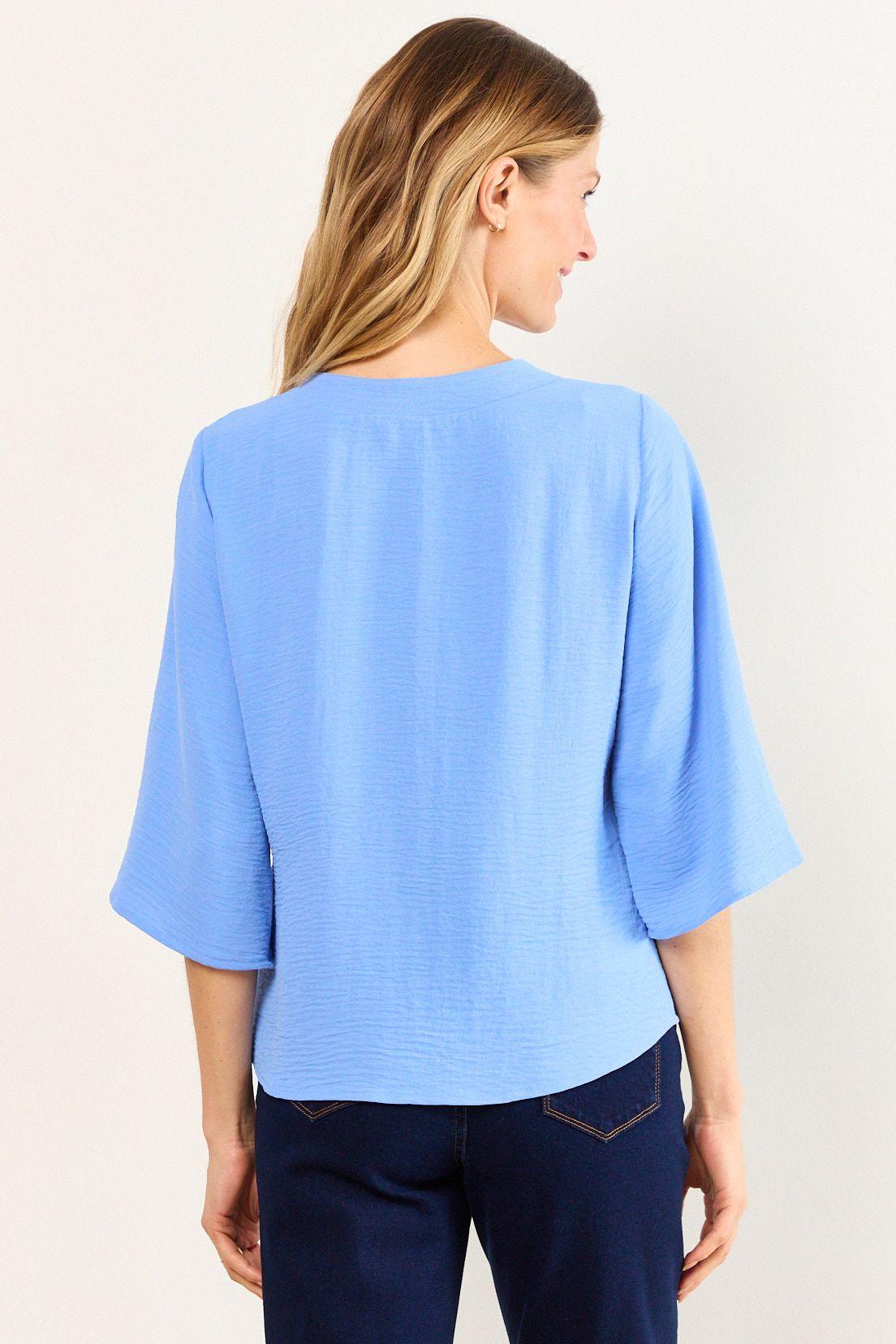 Blusa Escote En V Celeste Ma Griffe 14002226003110-2