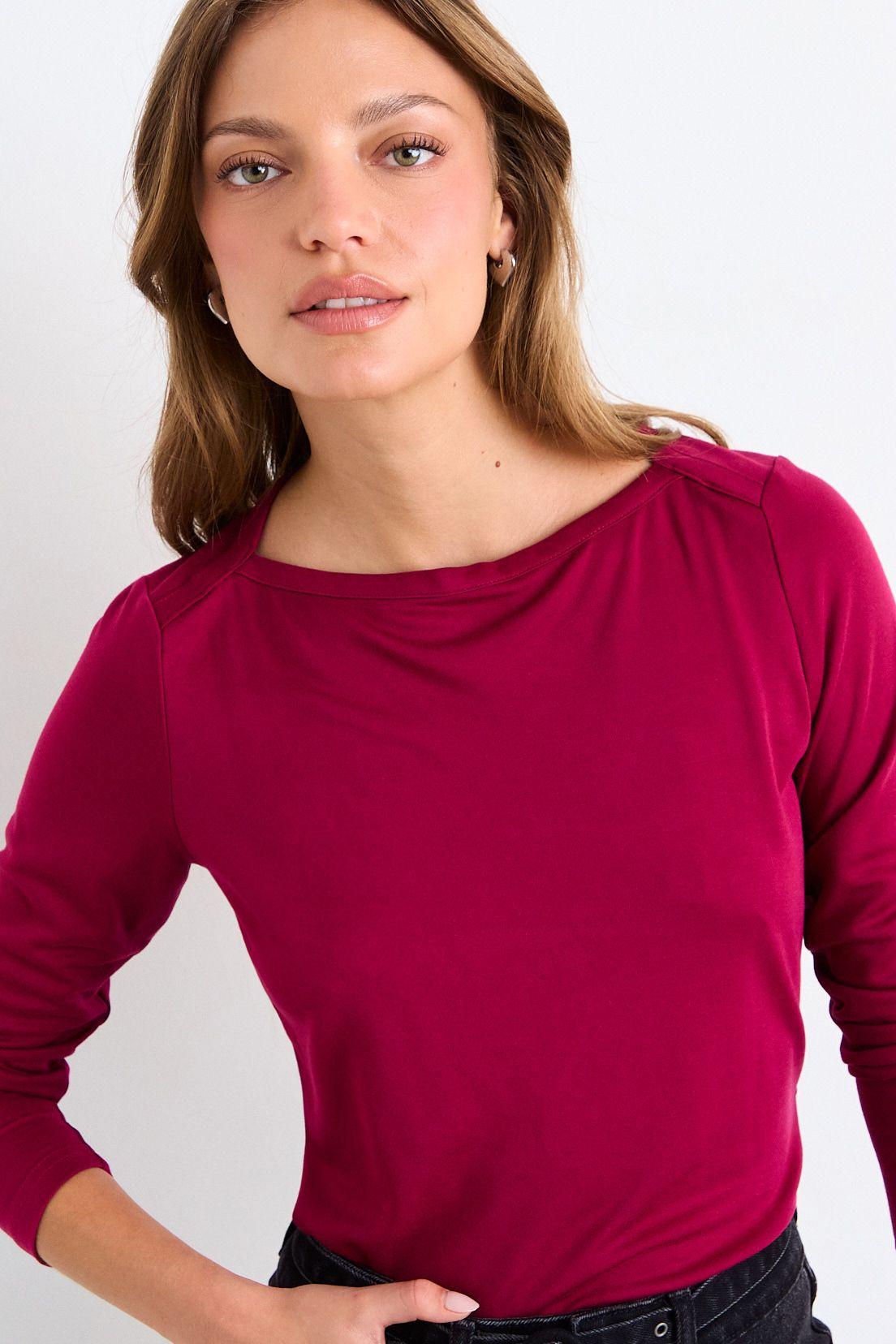 Polera Lisa Burdeos iO 14220126062112-0