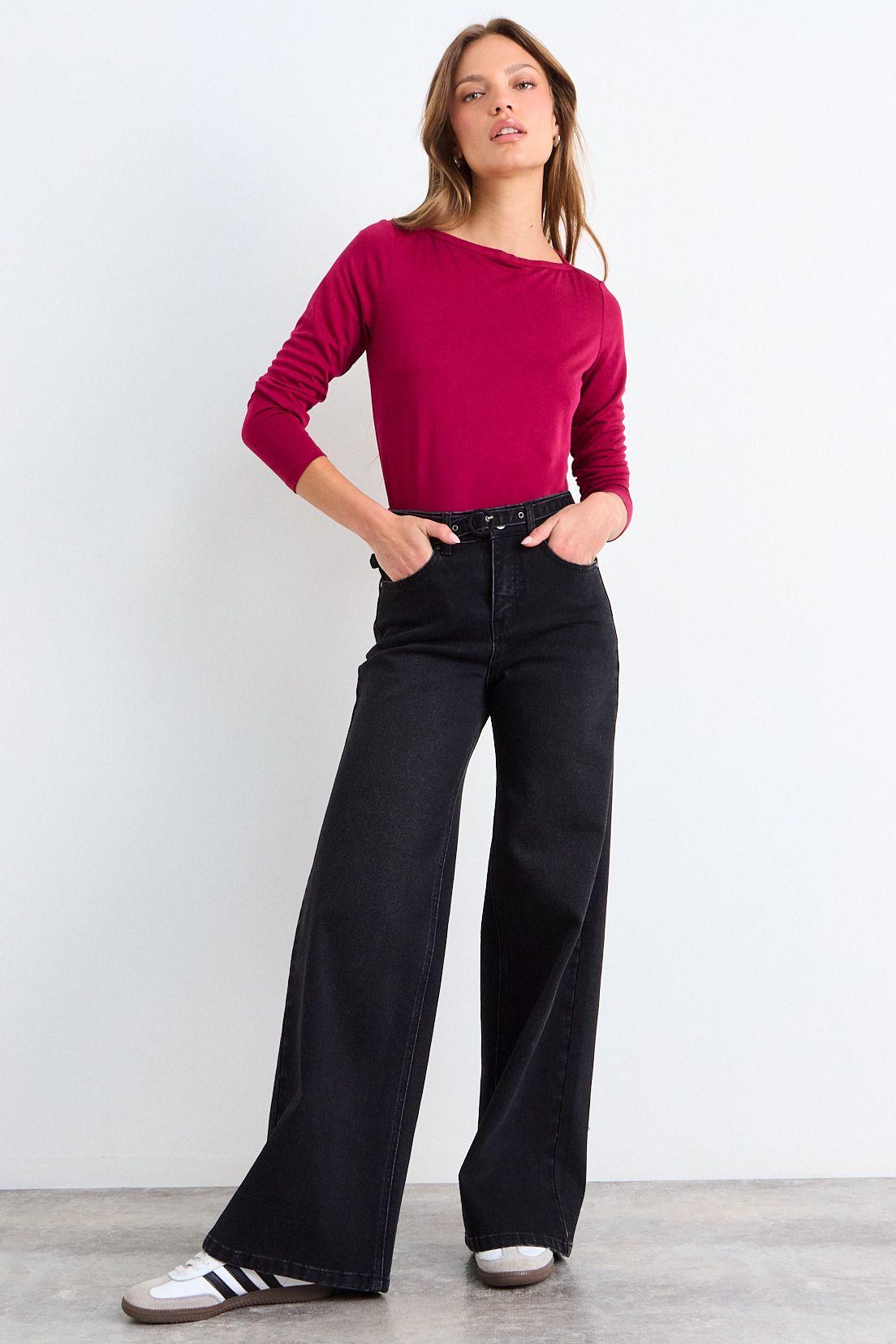 Polera Lisa Burdeos iO 14220126062112-4