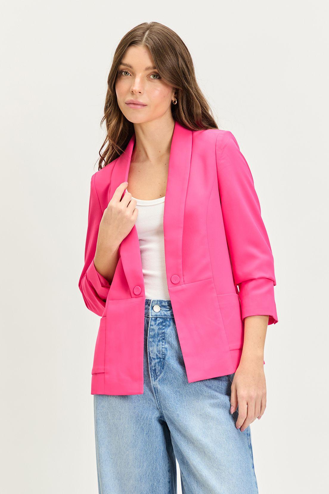 Blazer Liso fucsia iO 16020224015116-0