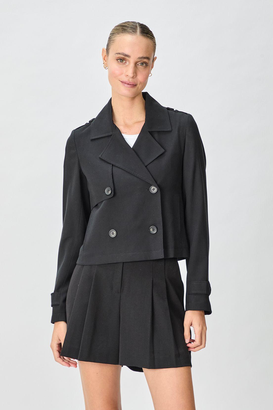 Impermeable (Trench) Liso Negro iO 17420125002102-4