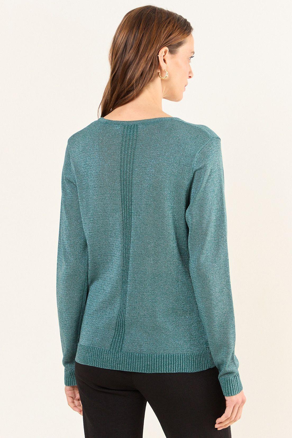 Tejido Cerrado Lurex Verde Ma Griffe 18102126050217-2