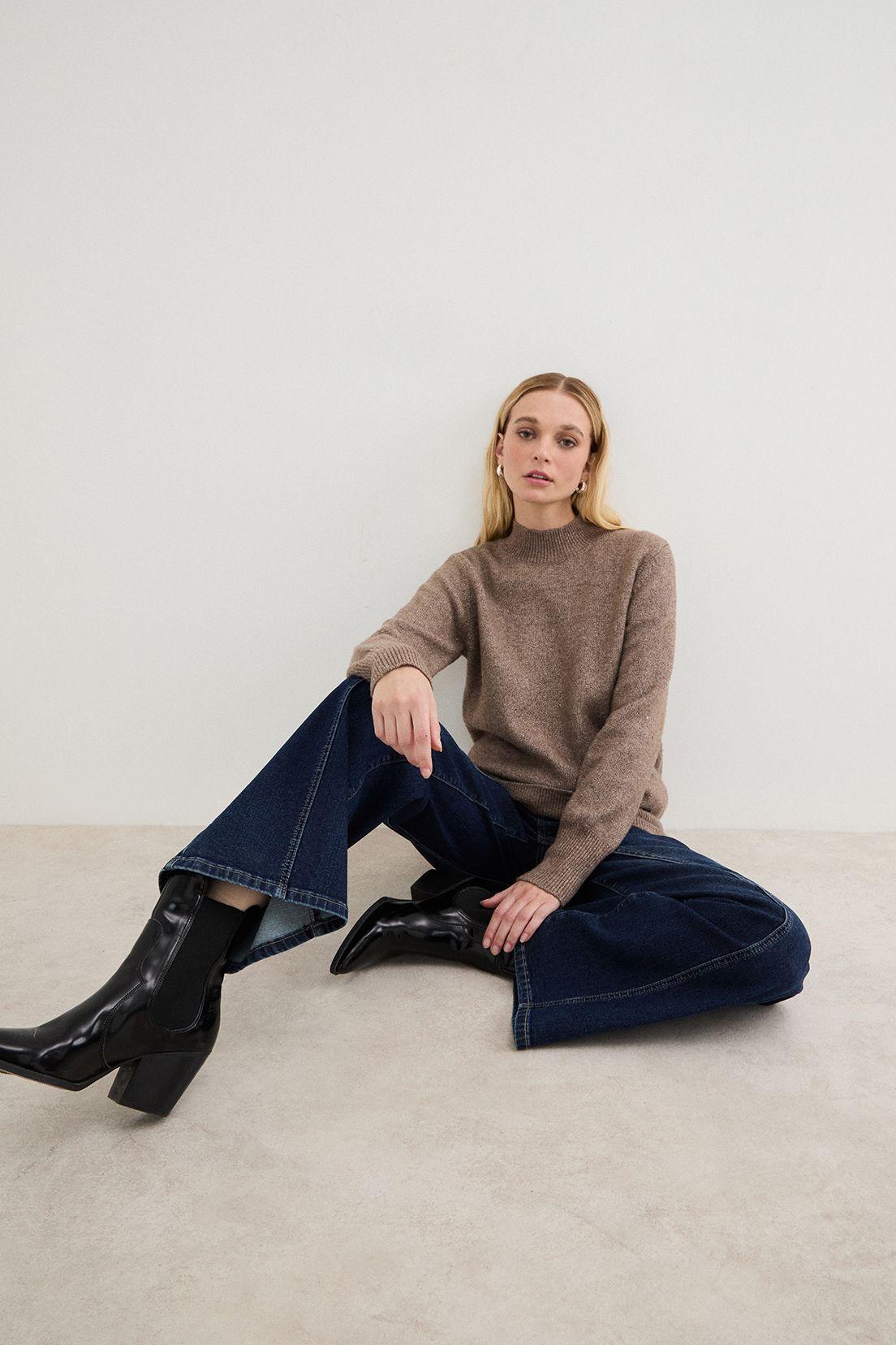 Sweater Liso Café 18107125055129-4