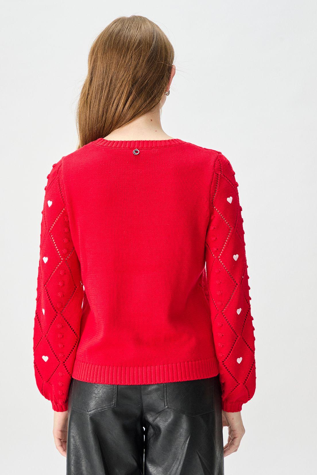 Sweater Liso Rojo iO 18120125004103-3