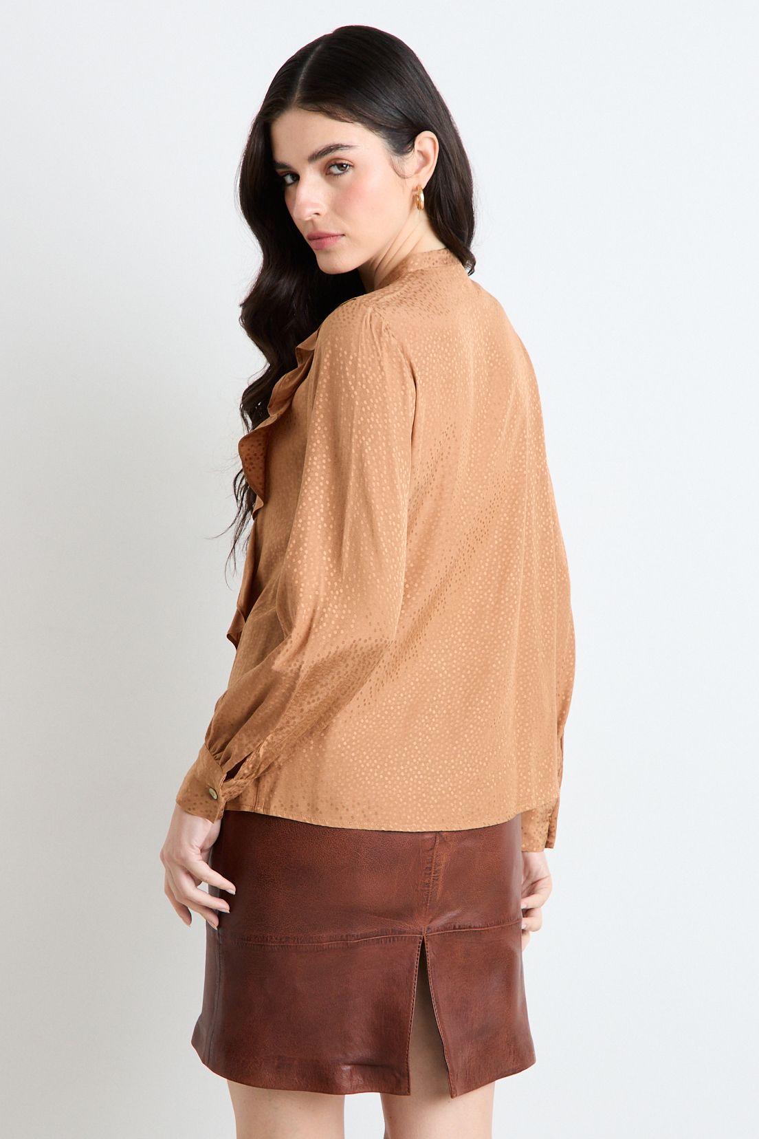Blusas Manga Larga Café Ash 14007125073129-3