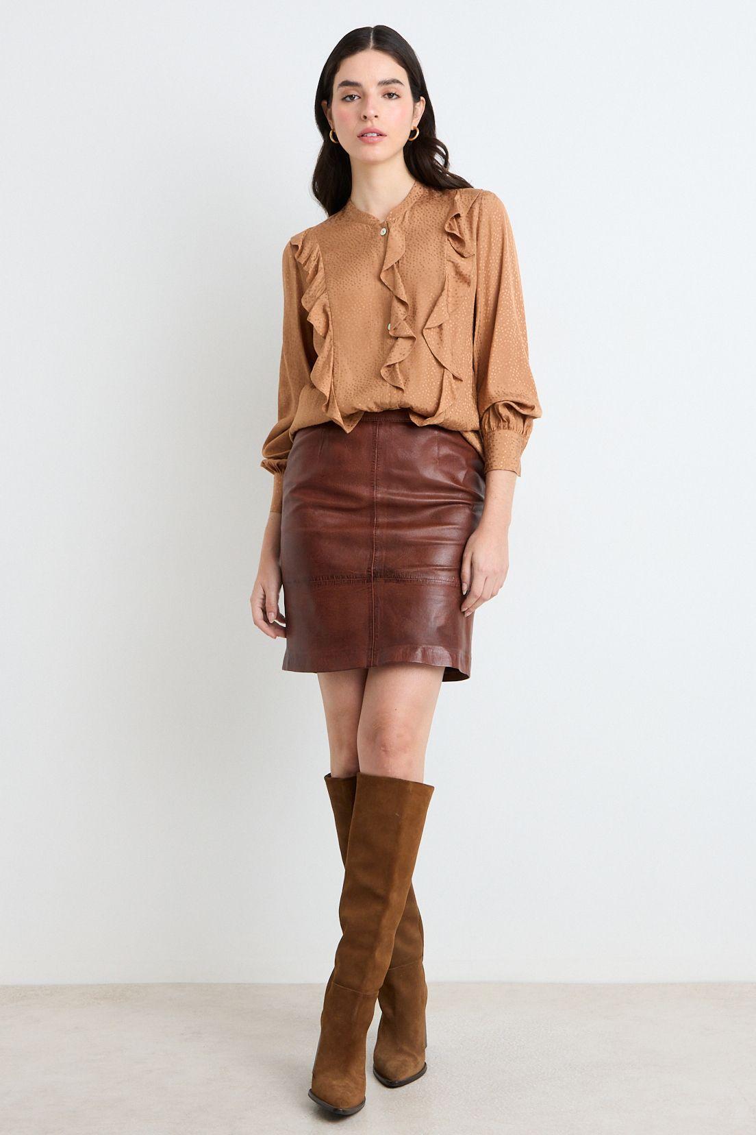 Blusas Manga Larga Café Ash 14007125073129-3