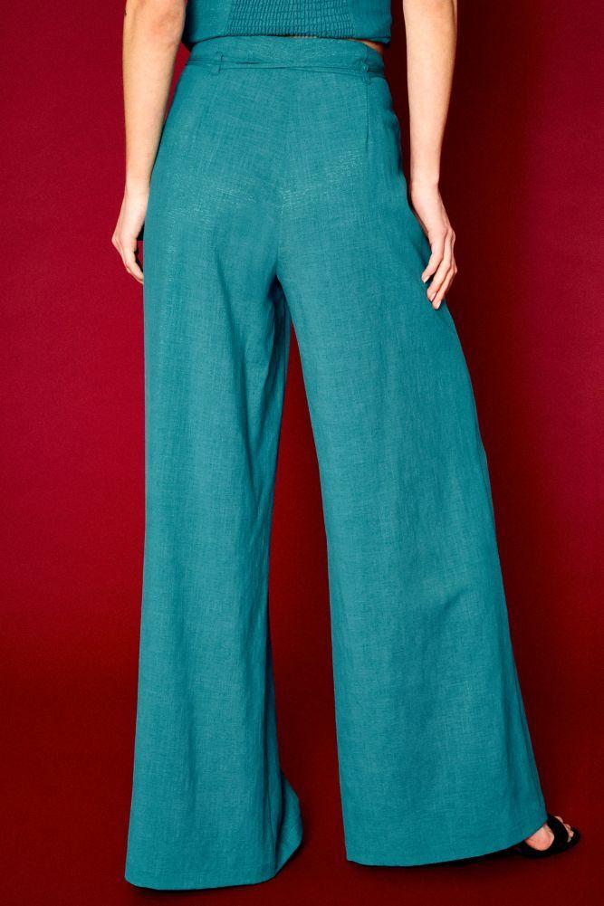 Pantalon Liso Verde iO 11020225066217-3