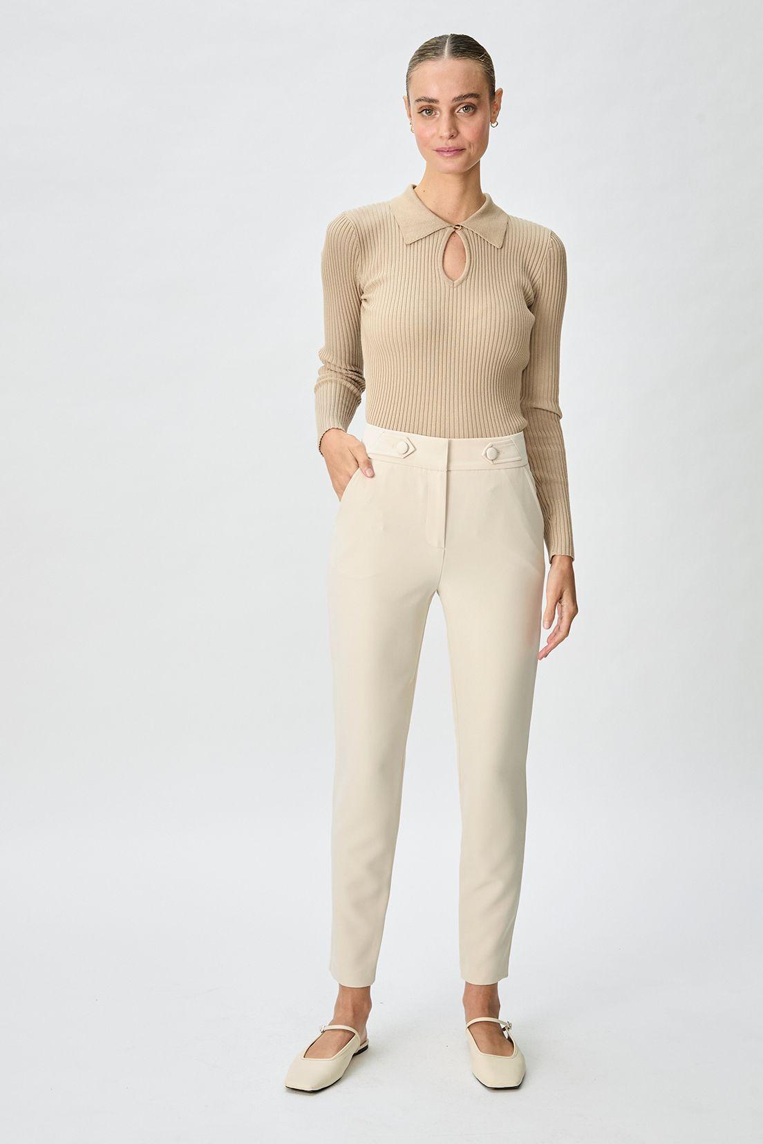 Pantalon Liso Beige iO 11020125005126-0