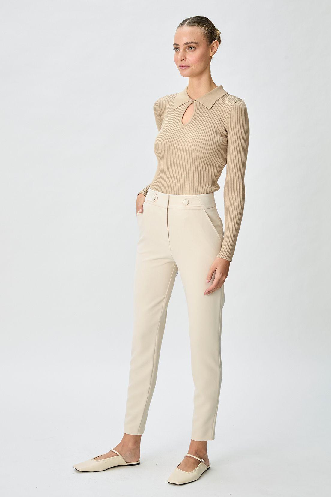 Pantalon Liso Beige iO 11020125005126-3