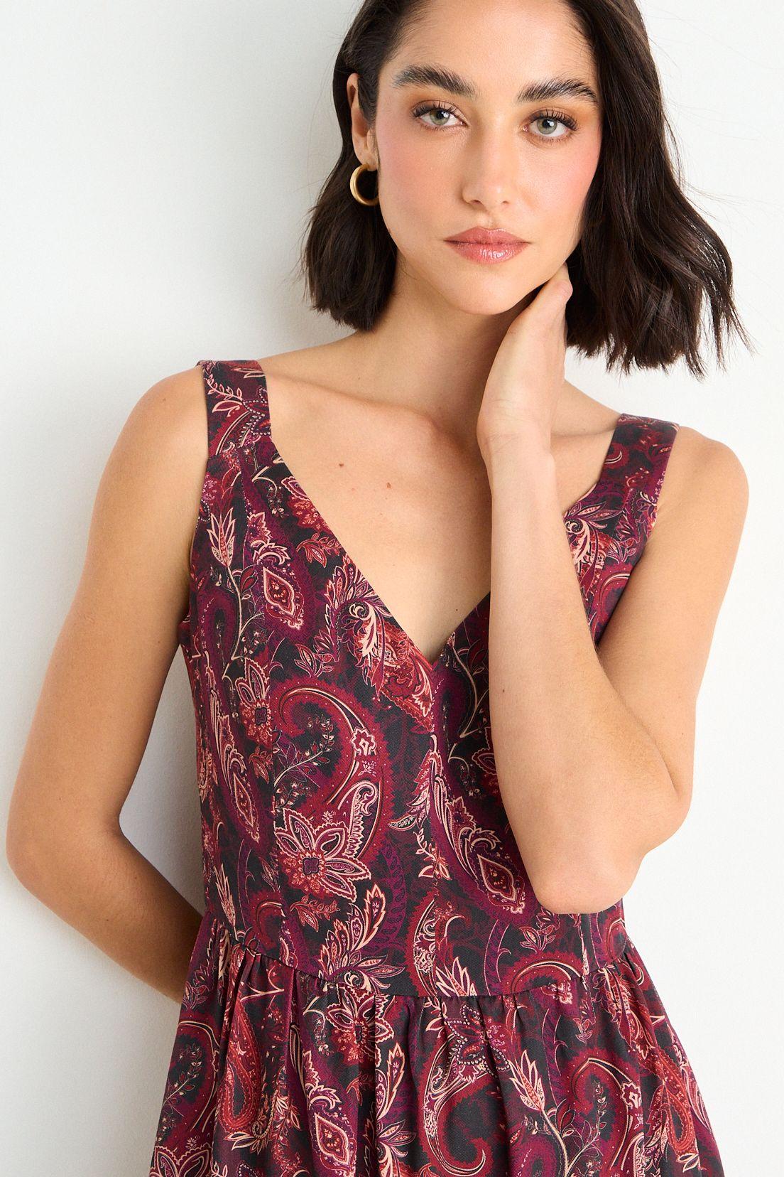 Vestido Fantasia Sin Mangas Burdeos Ash 13507126050112-2