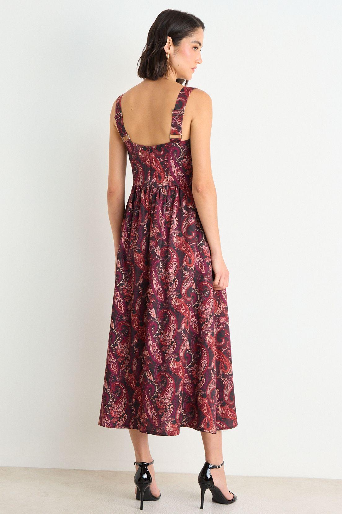 Vestido Fantasia Sin Mangas Burdeos Ash 13507126050112-3