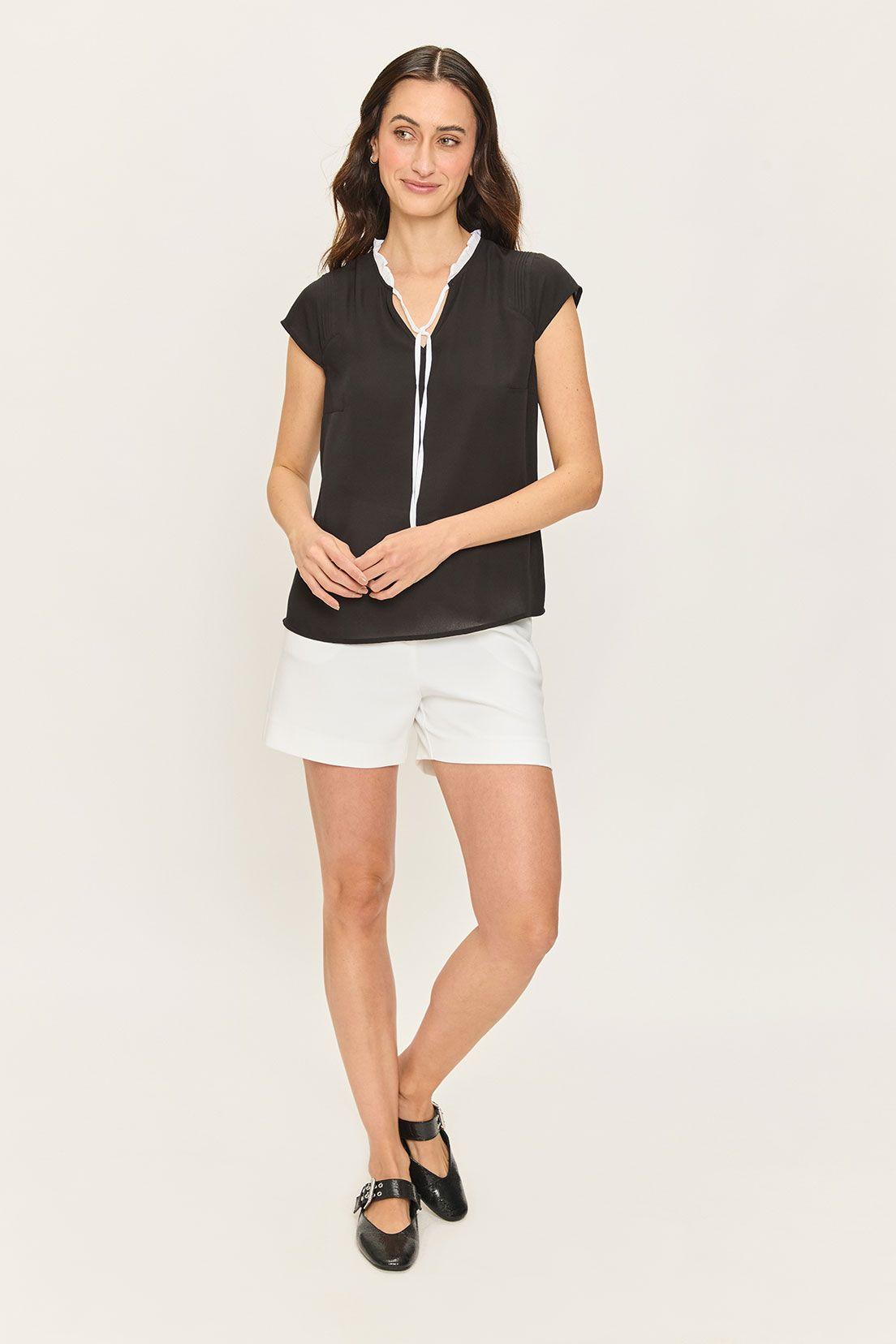 Blusa Corbatin Bicolor Negro Ash 14007224060102-4