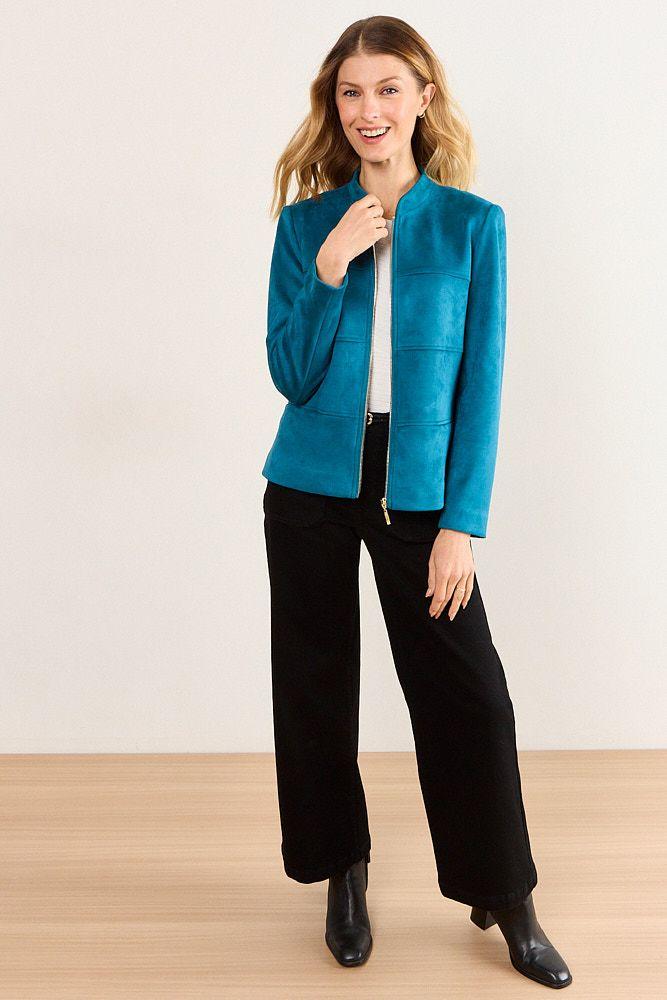 Chaqueta Antelina Petroleo Ma Griffe 17502226053537-3