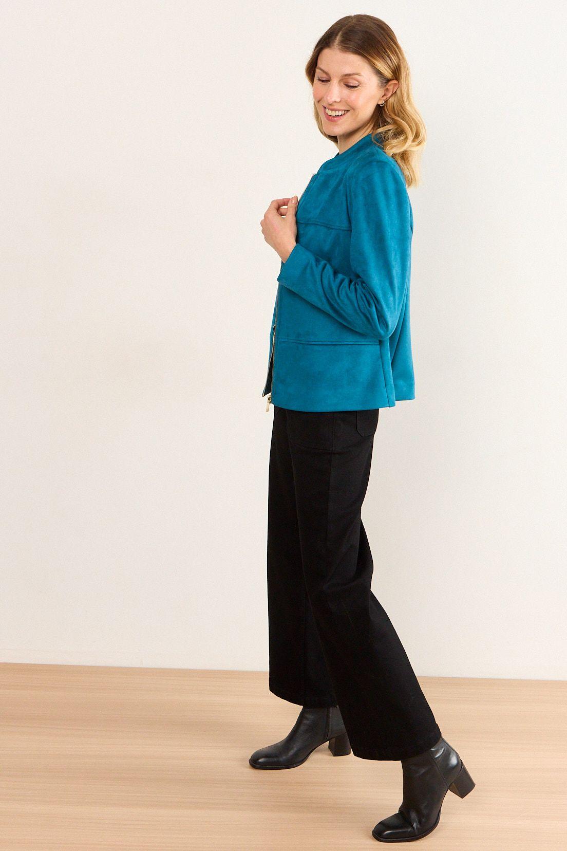 Chaqueta Antelina Petroleo Ma Griffe 17502226053537-4