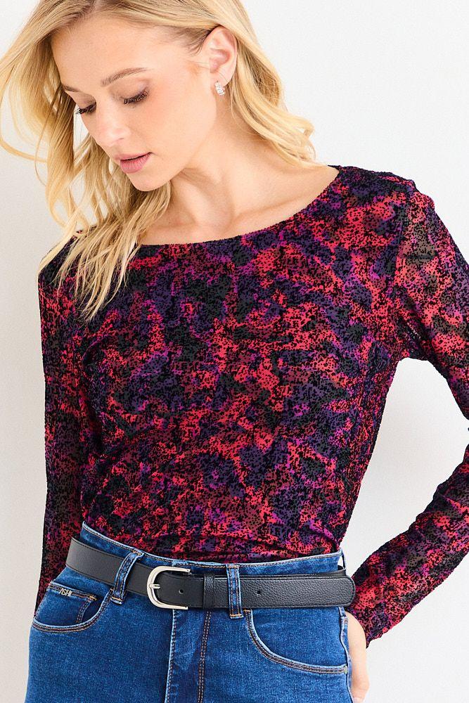 Polera Fantasia Rojo Ash 14307126005103-0