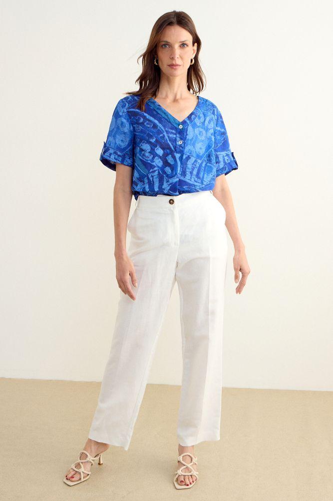 Blusa Fantasia Azul Marino Ma Griffe 14102225301104-3