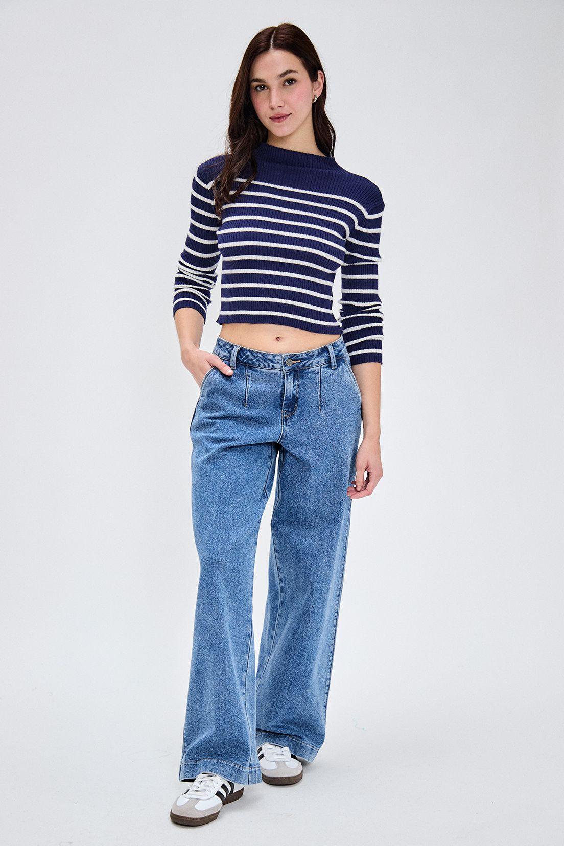 Sweater Liso Azul 18120224072104-3