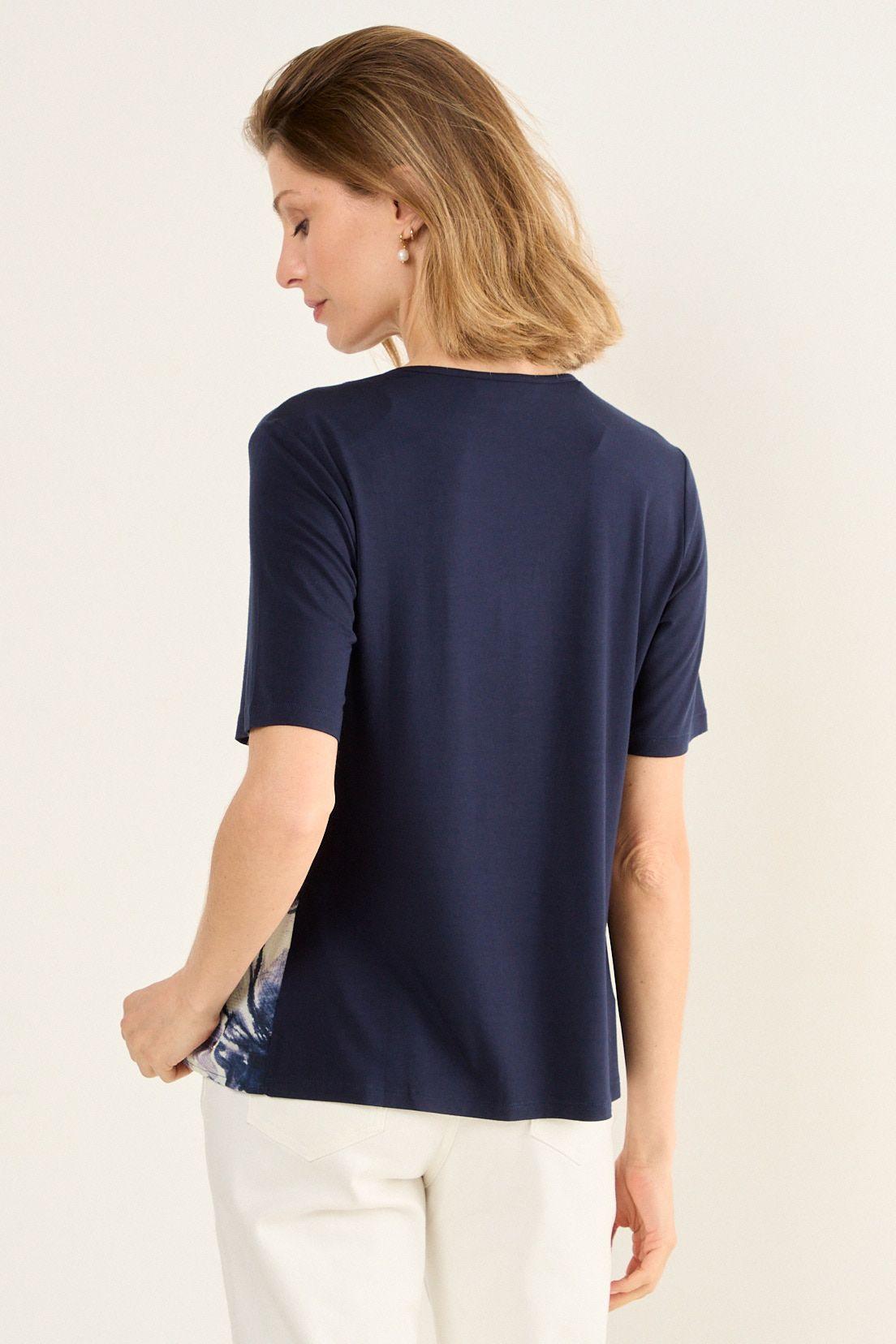 Polera Doble Tela Azul Ma Griffe 14602126051104-2