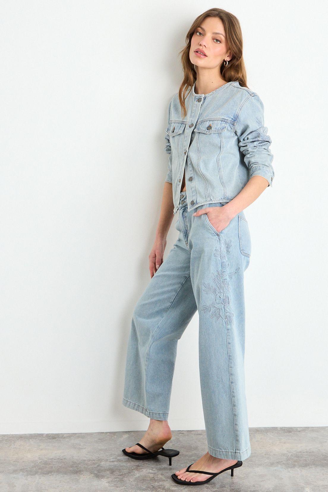 Chaqueta Mezclilla Celeste iO 17820225005110-3