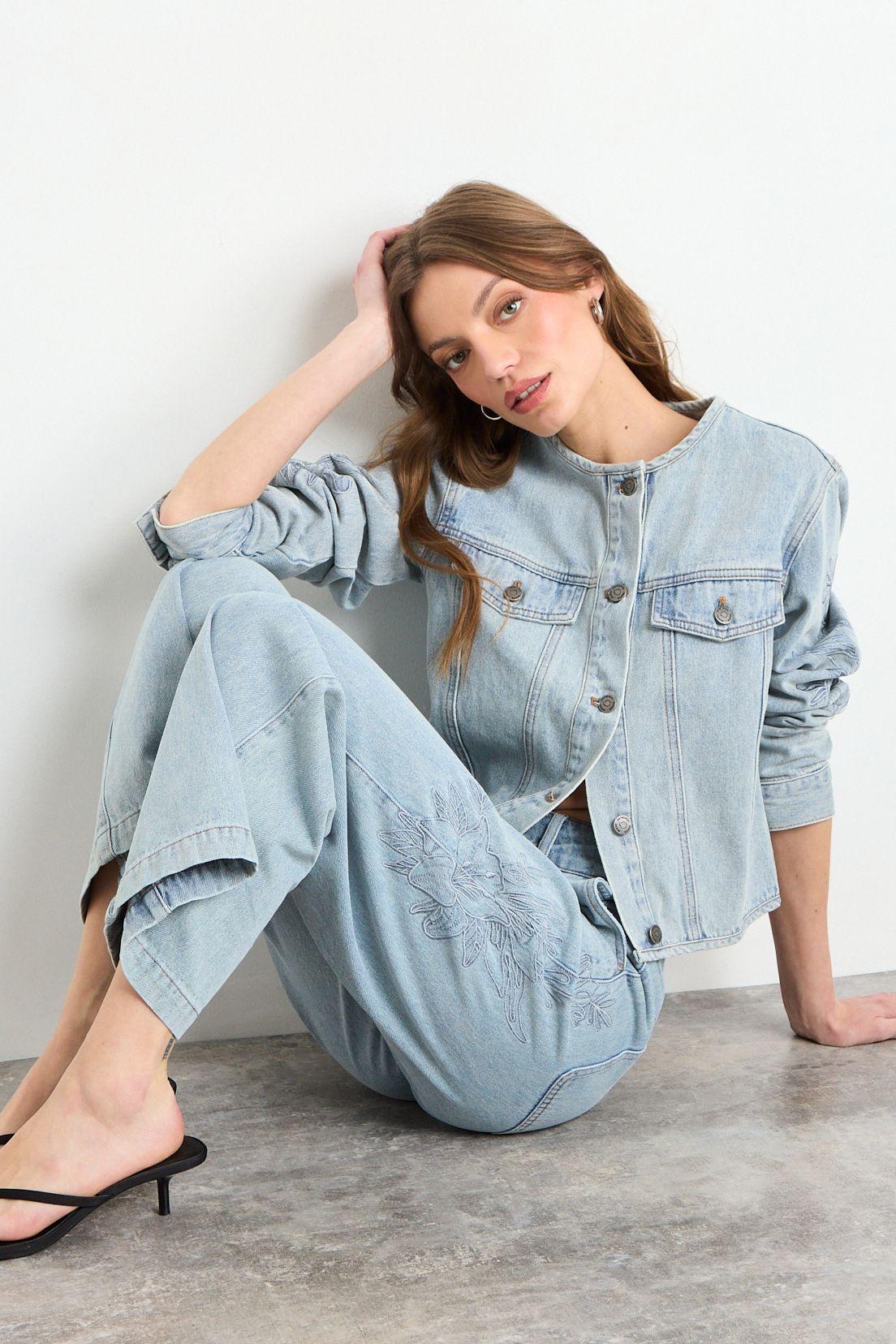 Chaqueta Mezclilla Celeste iO 17820225005110-4