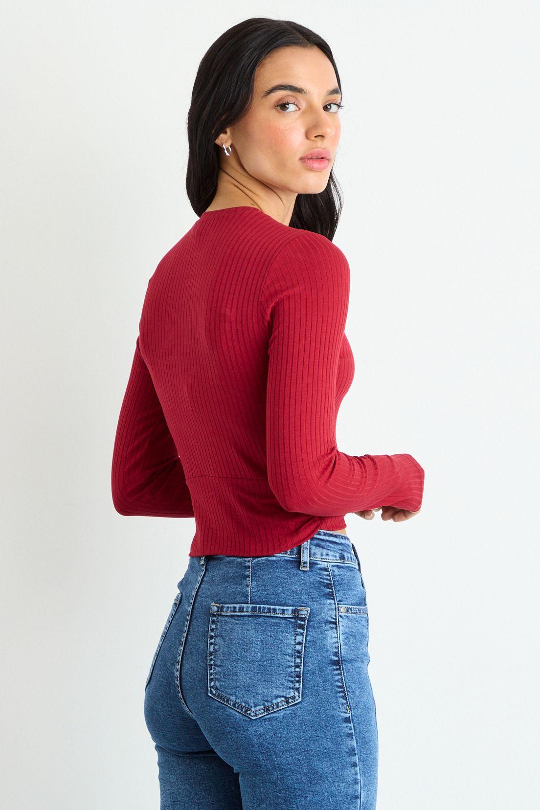 Polera Lisa Burdeos 14204125018112-3