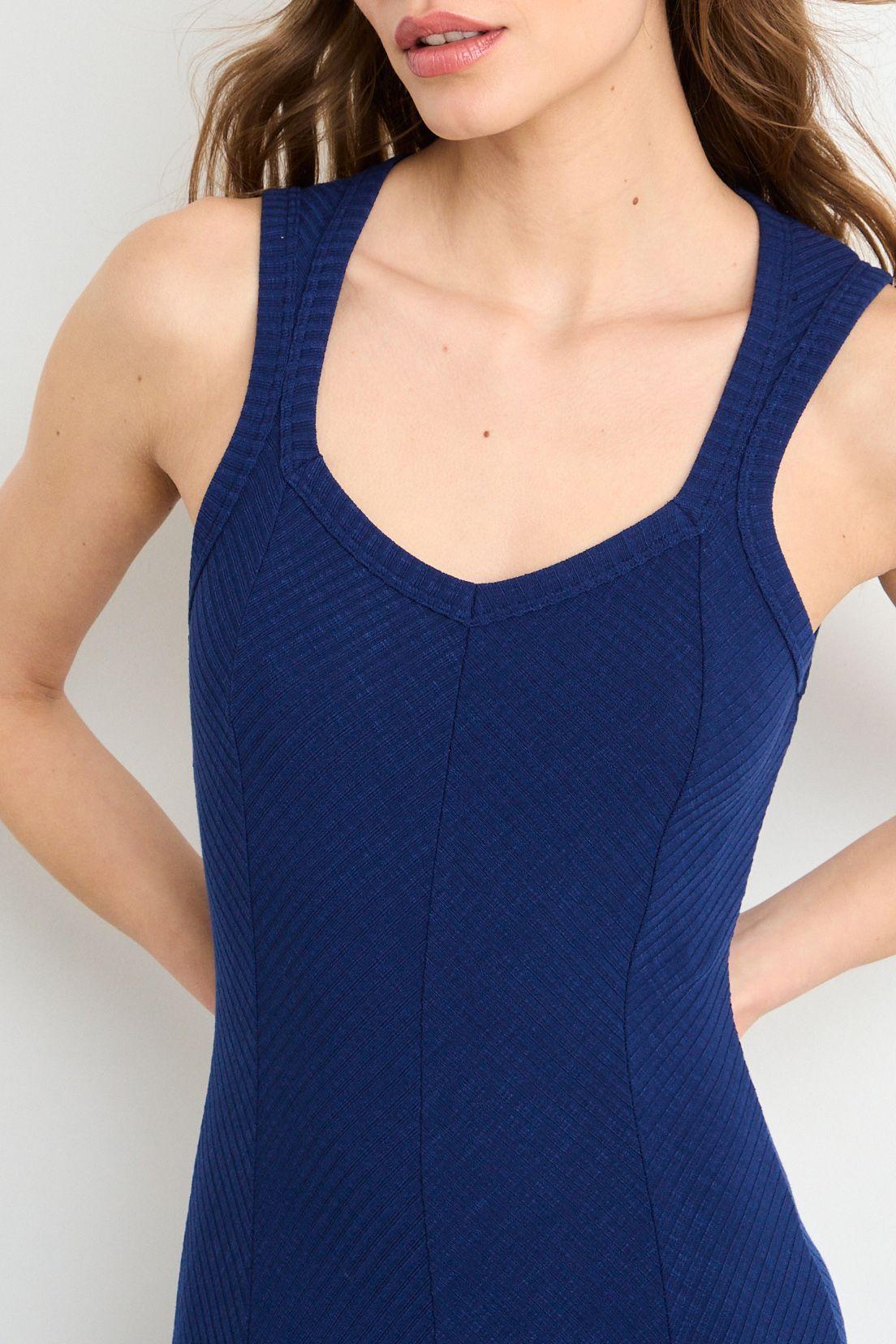 Vestido Liso Largo Azul iO 13420225003104-2