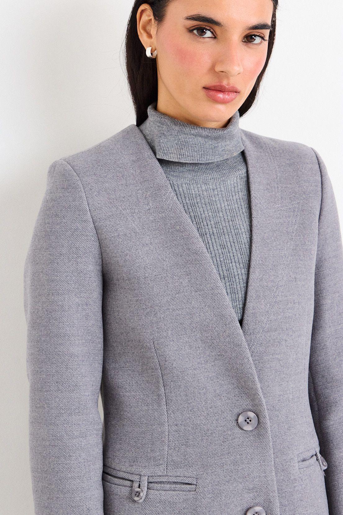 Chaqueton Liso Gris iO 17220226001113-1