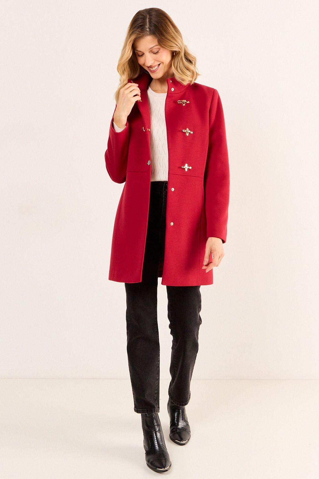 Chaqueton Cuello Alto Rojo Ma Griffe 17202126055103-4