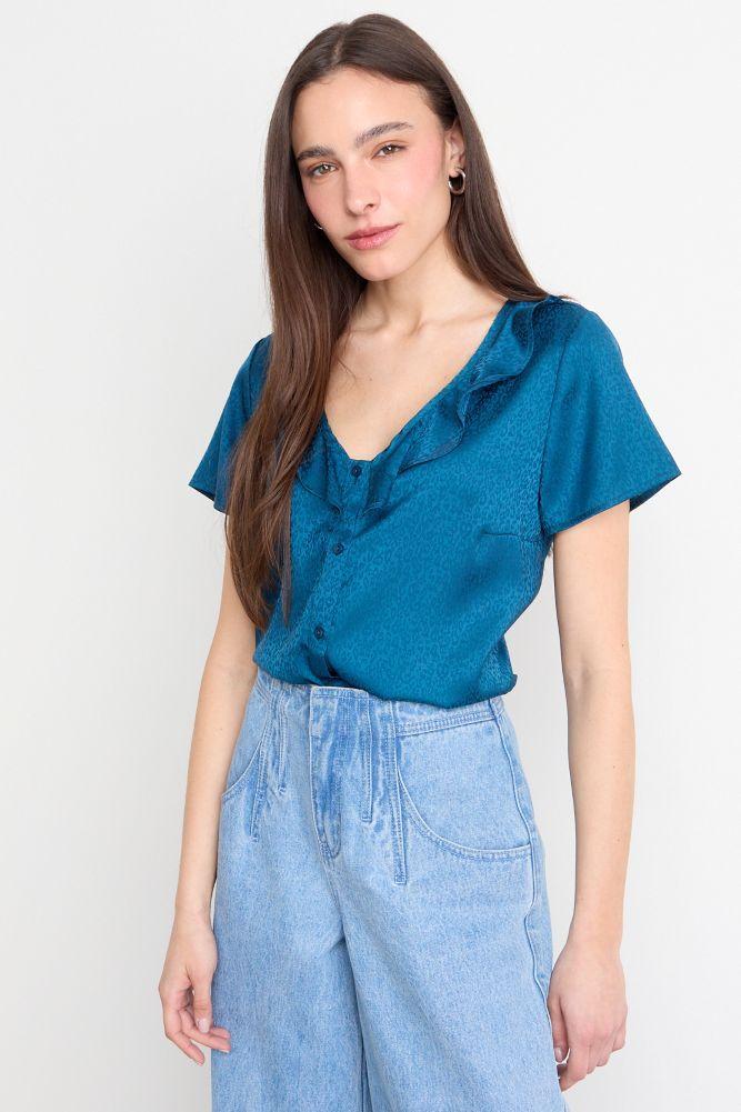 Blusa Lisa Celeste iO 14004225023127-0