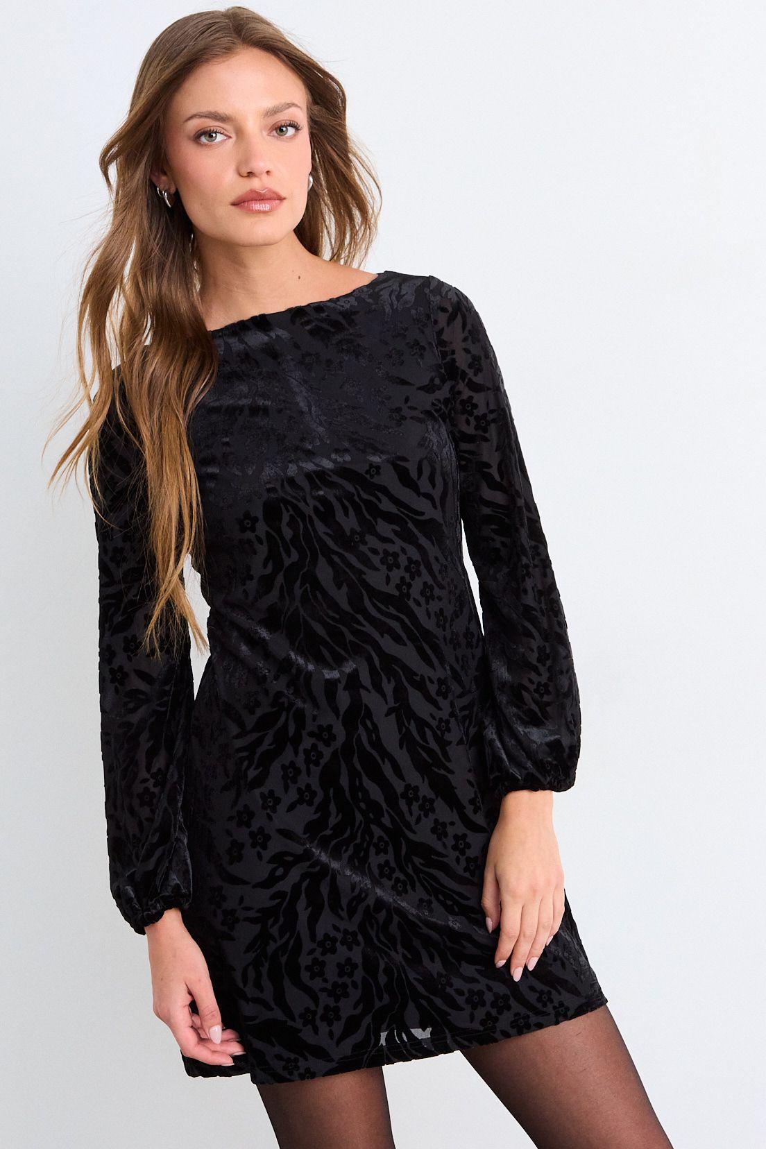 Vestido Liso Negro iO 13020126054102-0