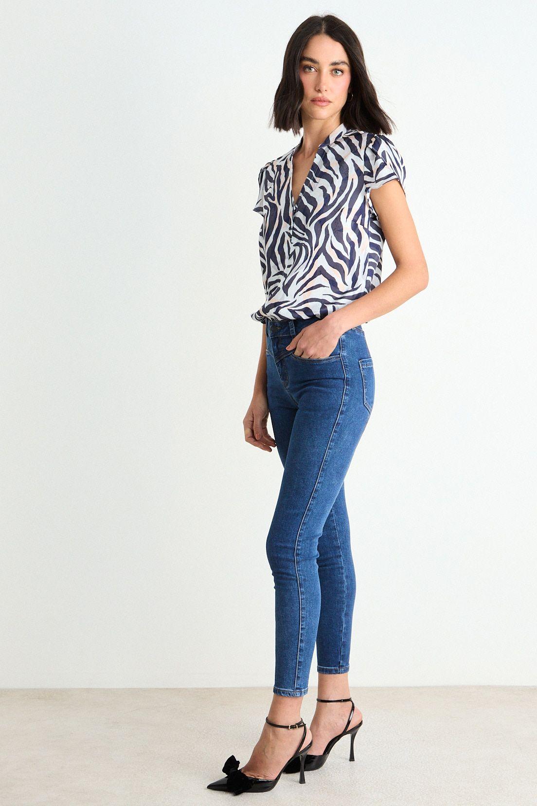 Skinny Jeans Liso Azul Ash 11307126002104-4