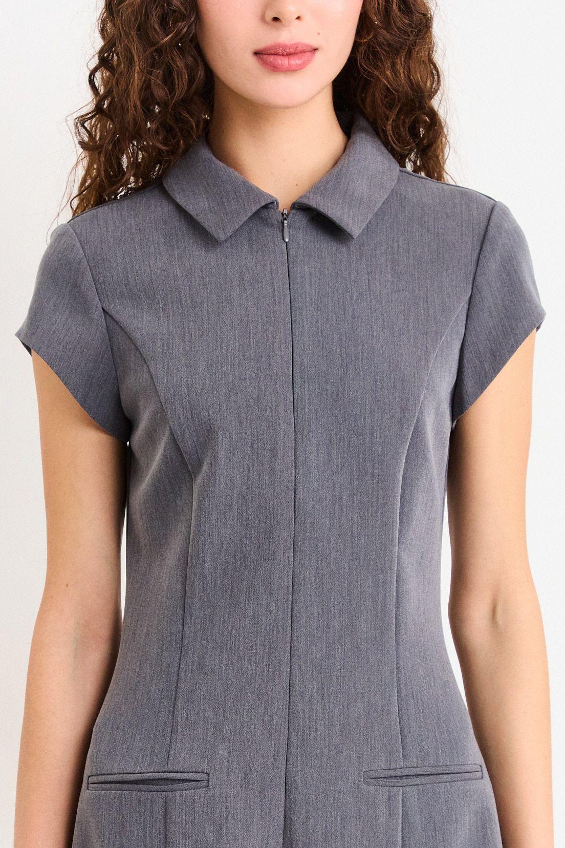 Vestido Liso Gris iO 13020226050163-1