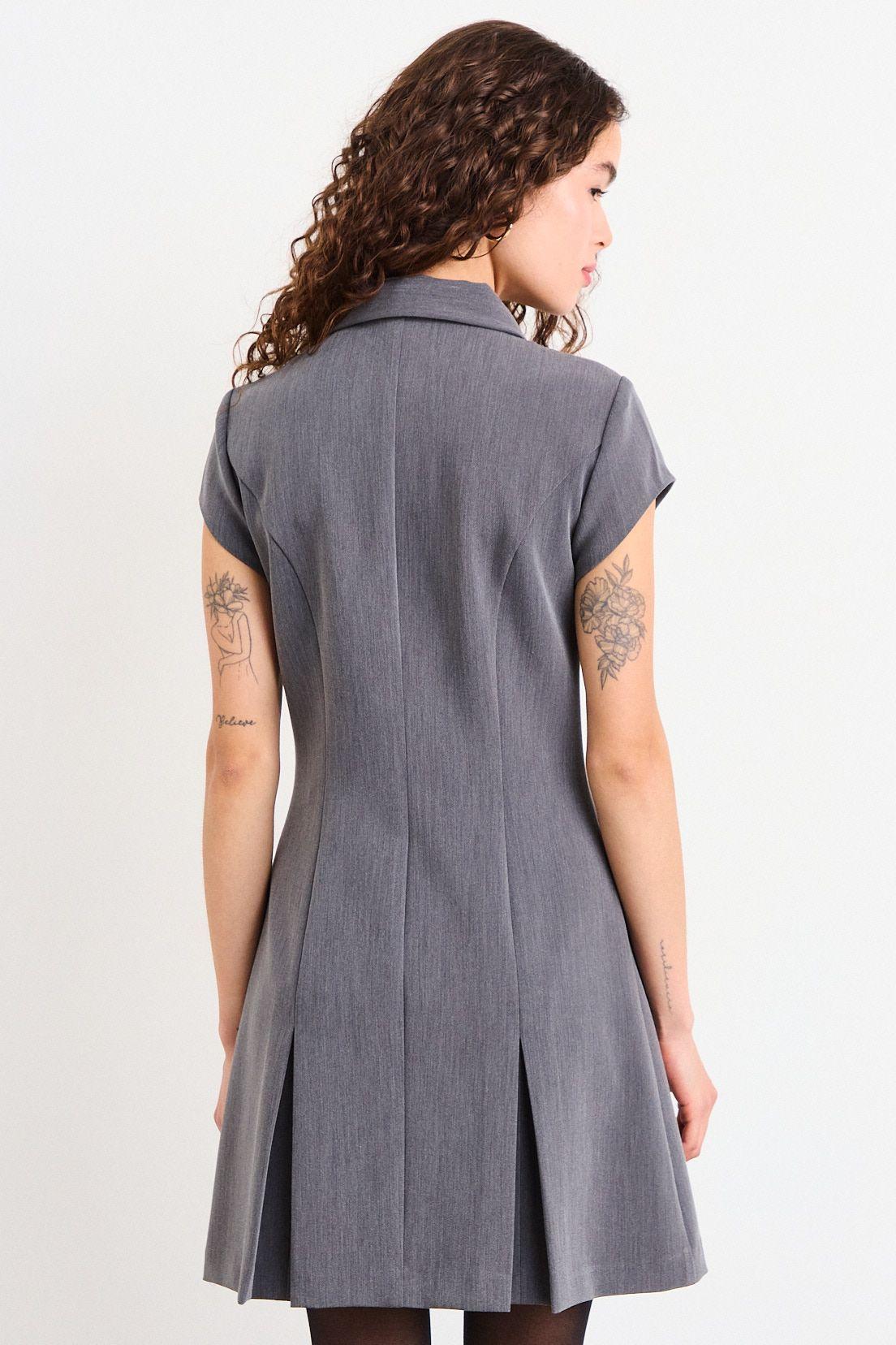 Vestido Liso Gris iO 13020226050163-2