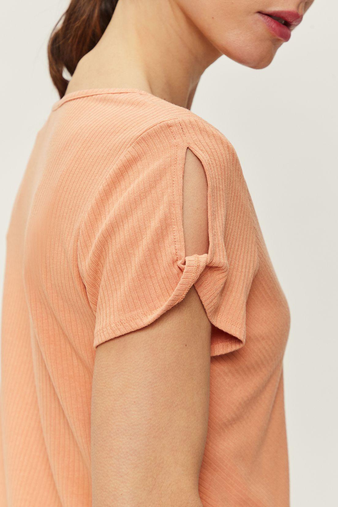 Polera Rib Acanalado coral Ash 14207224009131-3