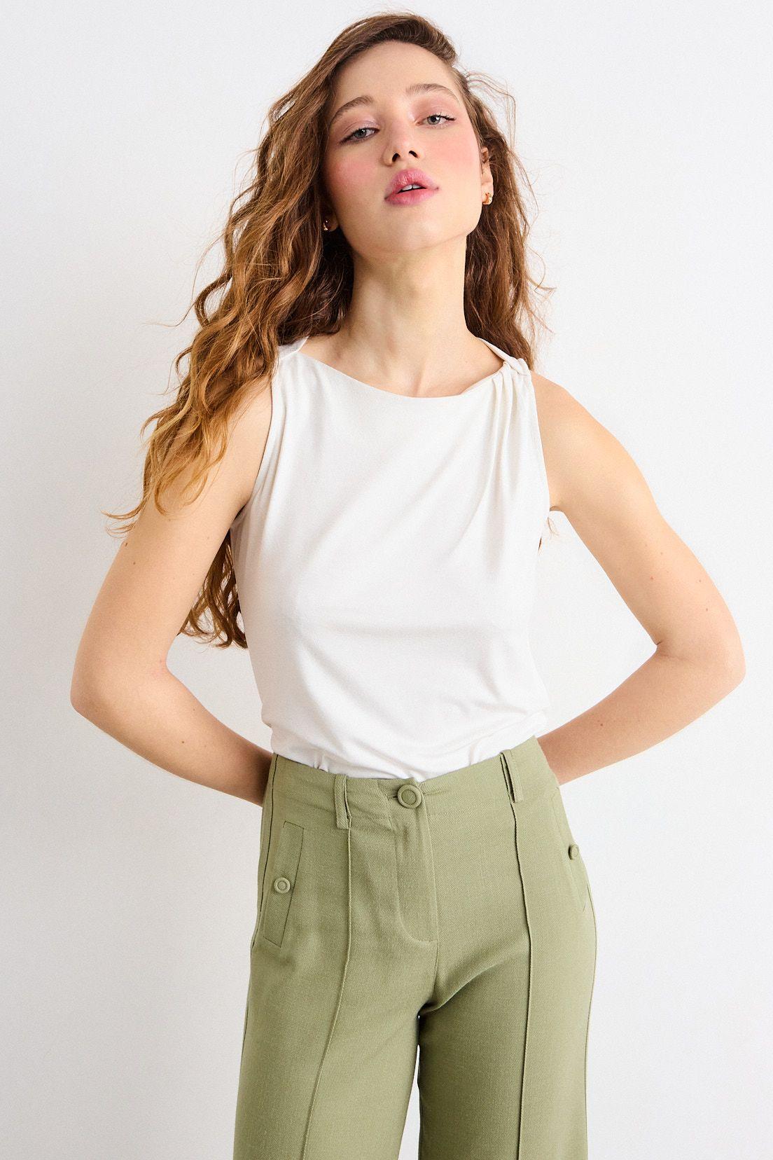 Polera Sin Mangas Blanco iO 14220226063101-0