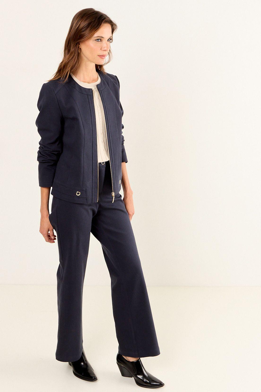 Casaca Cuello Redondo Azul Ma Griffe 17502126004104-4