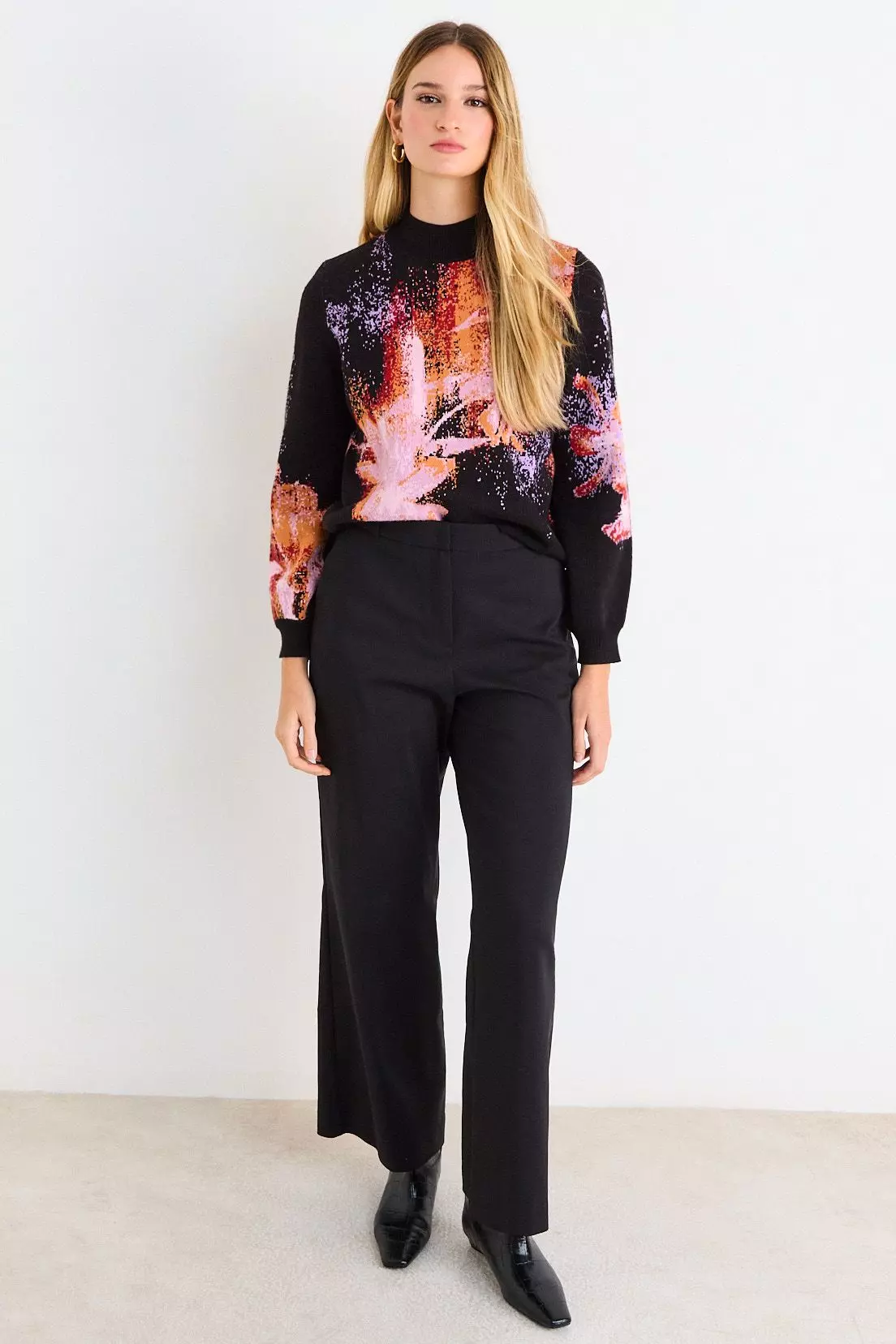 Sweater Jacquard Negro Ash 18707226001102-3