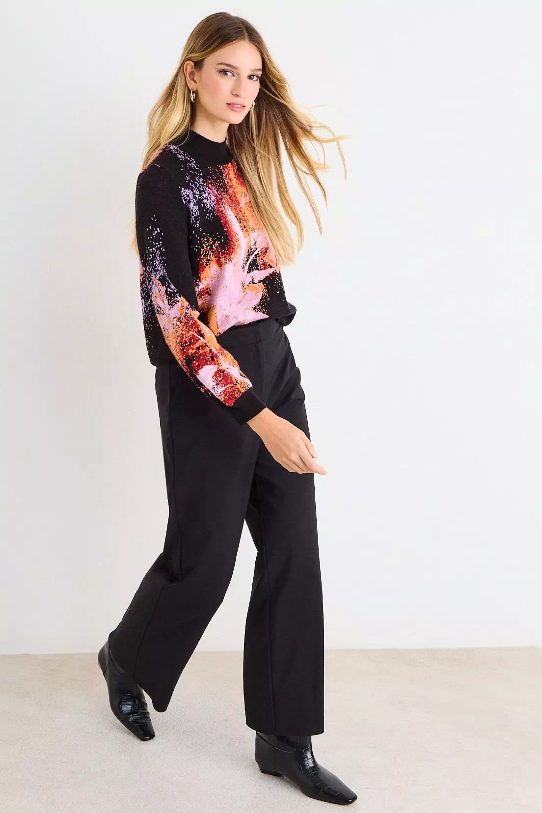 Sweater Jacquard Negro Ash 18707226001102-4