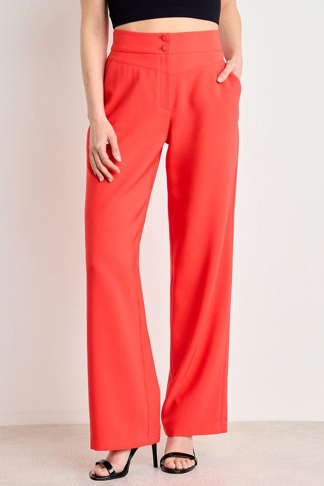 Pantalon Recto Liso Rojo Ash 11007225011103-1
