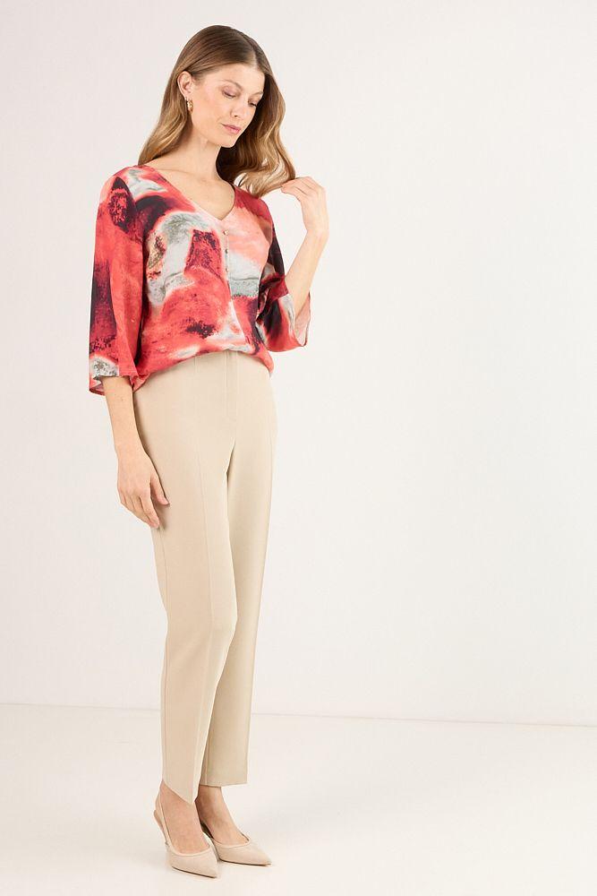 Blusas Manga Larga Coral Ma Griffe 14102225055133-4