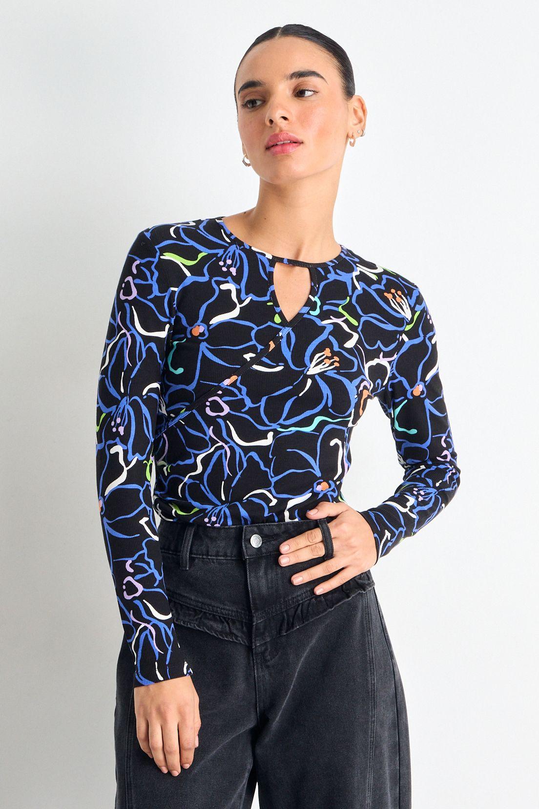 Polera Manga Larga Negra iO 14320225051103-0