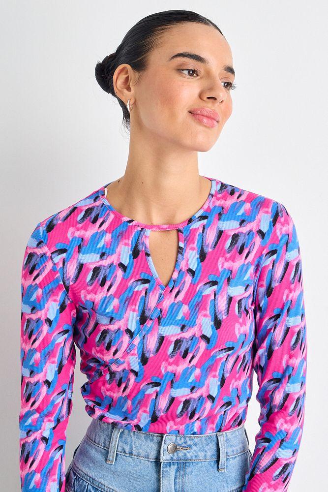 Polera Manga Larga Rosada iO 14320225051103-0