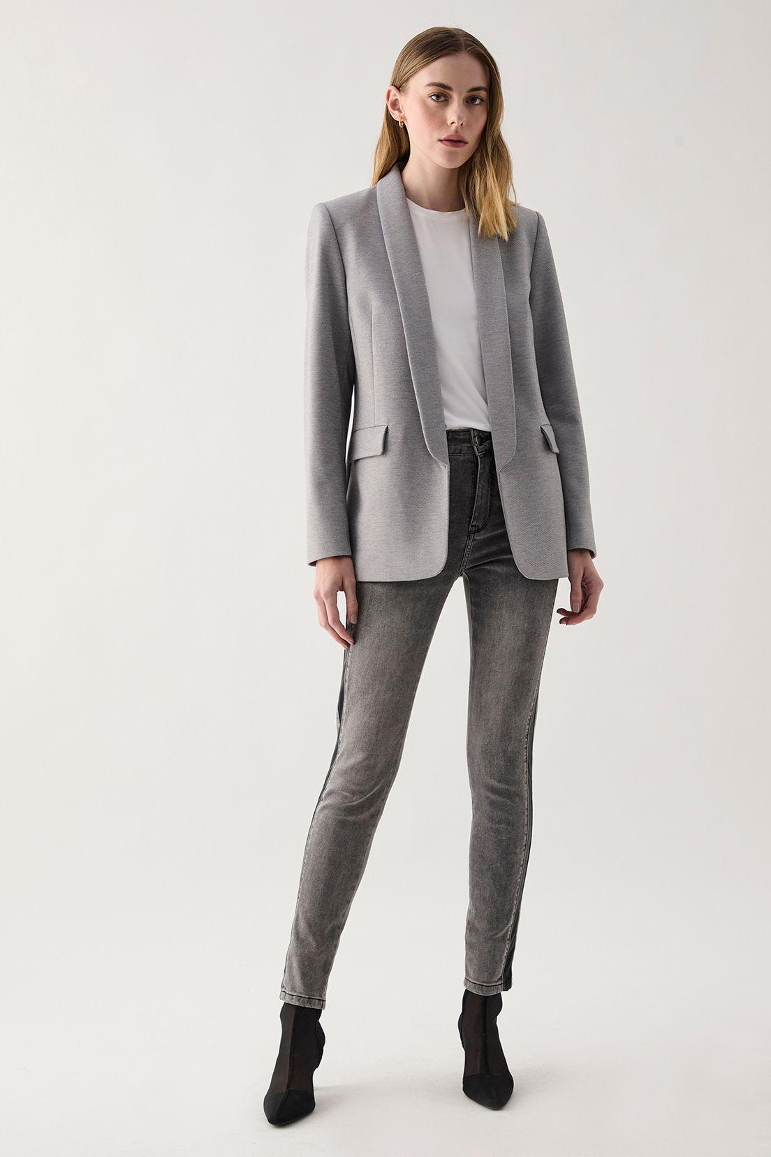 Blazer Liso Gris 16007125003113-0