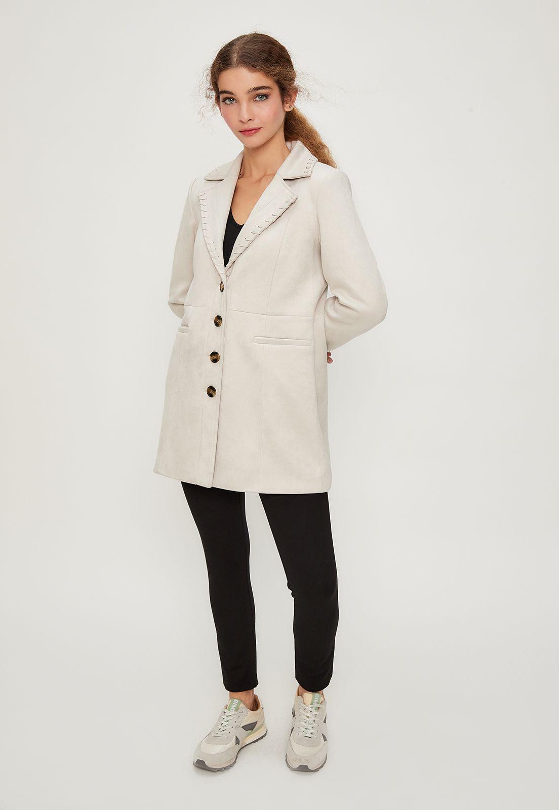 Impermeable (Trench) Liso Blanco iO 17420224002105-2
