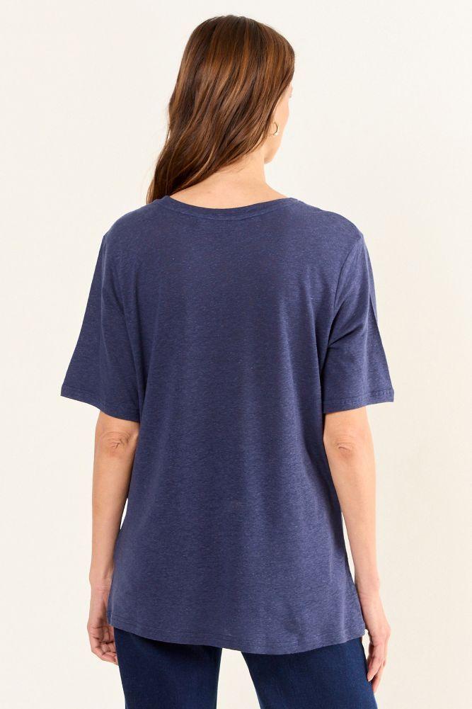 Polera Estampada Azul Ma Griffe 14604225082104-2