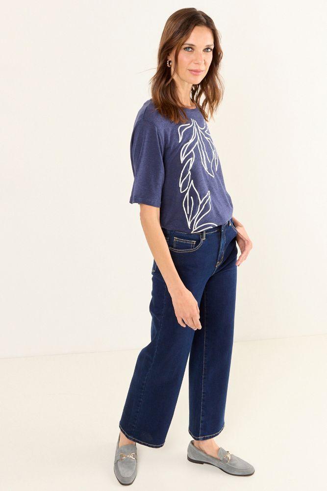 Polera Estampada Azul Ma Griffe 14604225082104-4