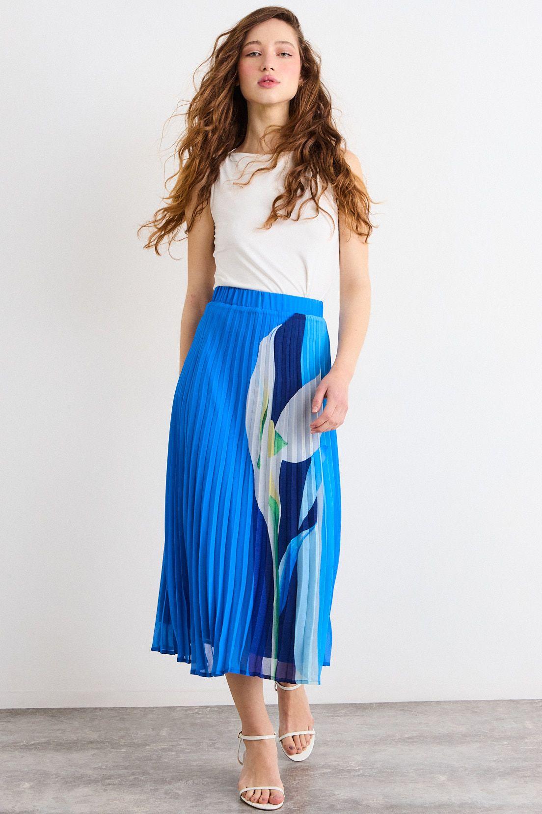 Falda Larga Azul iO 12420226051134-0